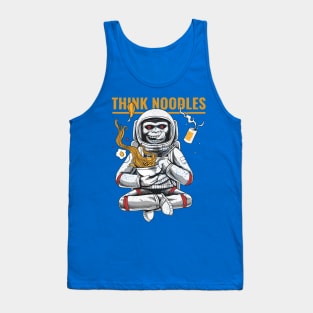 Think noodles space monkey Tank Top